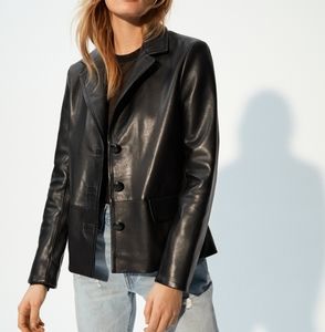 Aritzia inspired Genuine Leather Blazer